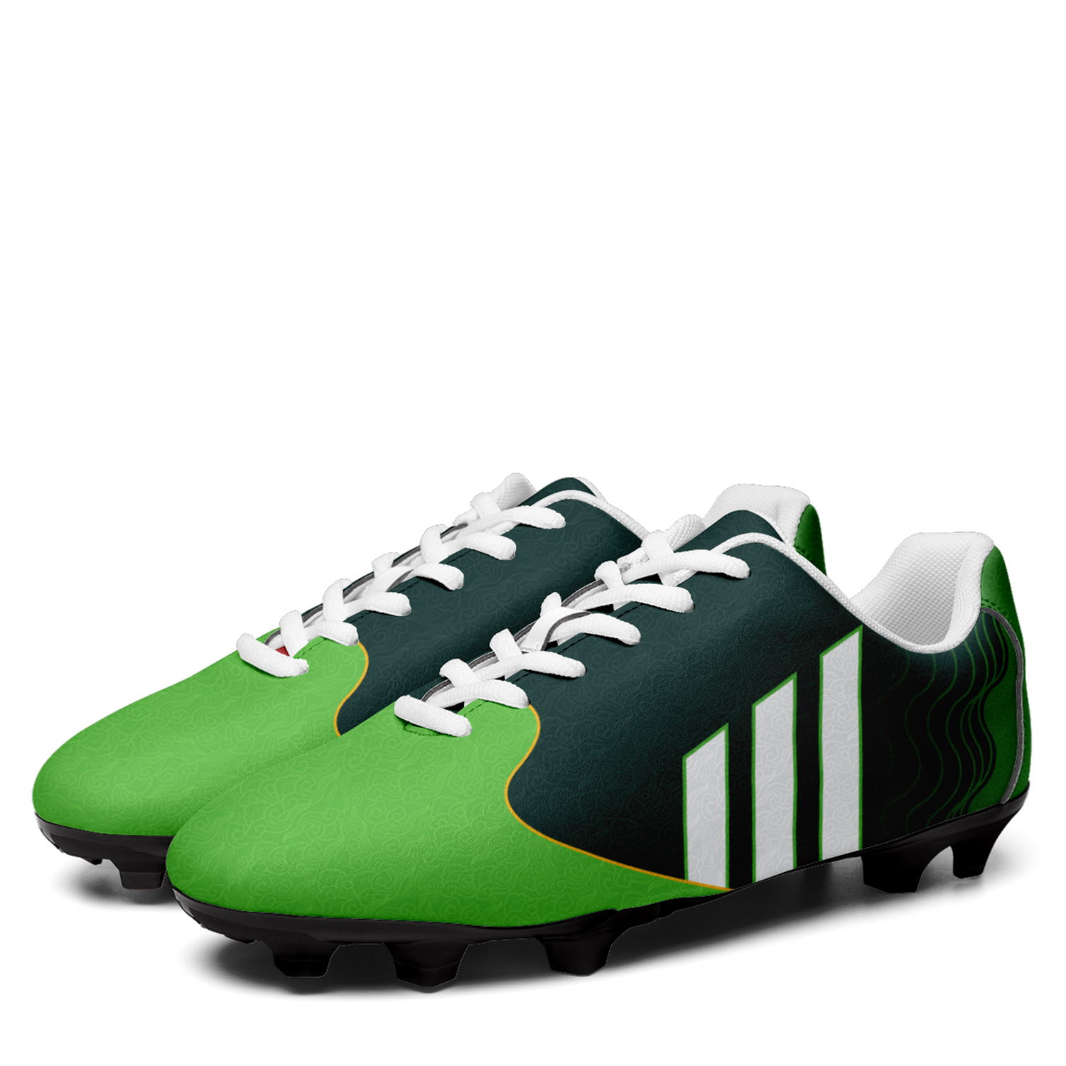 Custom Australia Team Firm Ground Soccer Cleats Print On Demand Football Shoes