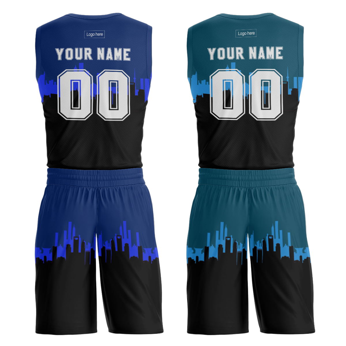 Custom Basketball Uniform Suits Wholesale Blank Sublimation Print Logo Reversible Basketball Jerseys