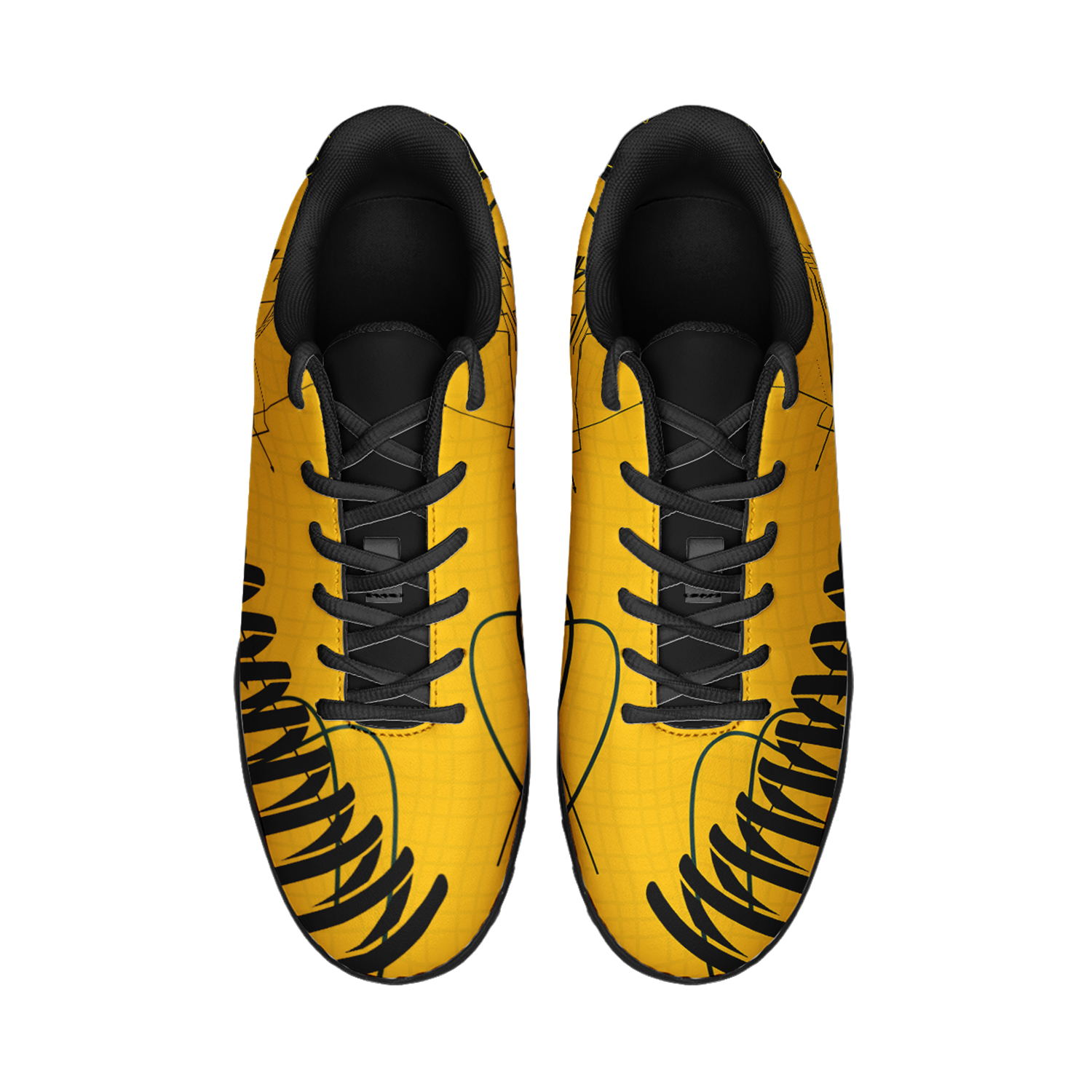 Custom Sweden Team Soccer Shoes Personalized Design Printing POD Football Shoes