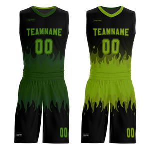 Wholesale Customize Men's Reversible Basketball Jerseys Design With Sublimation Print Basketball Uniforms for Collage Students