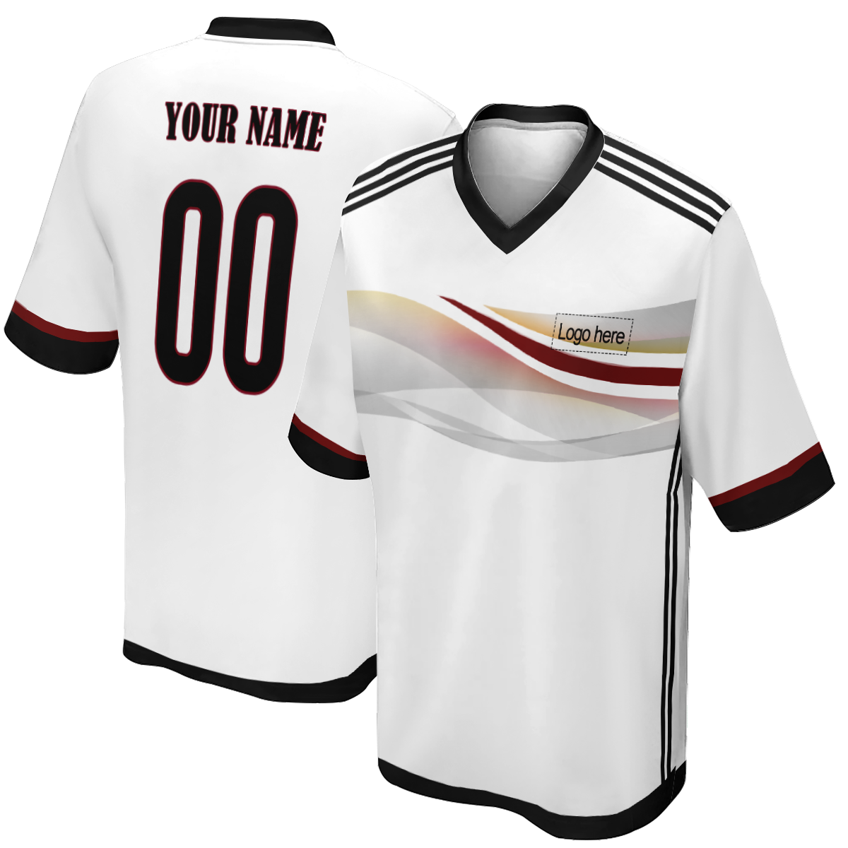 Men's Authentic Germany World Cup Custom Soccer Jersey With Name