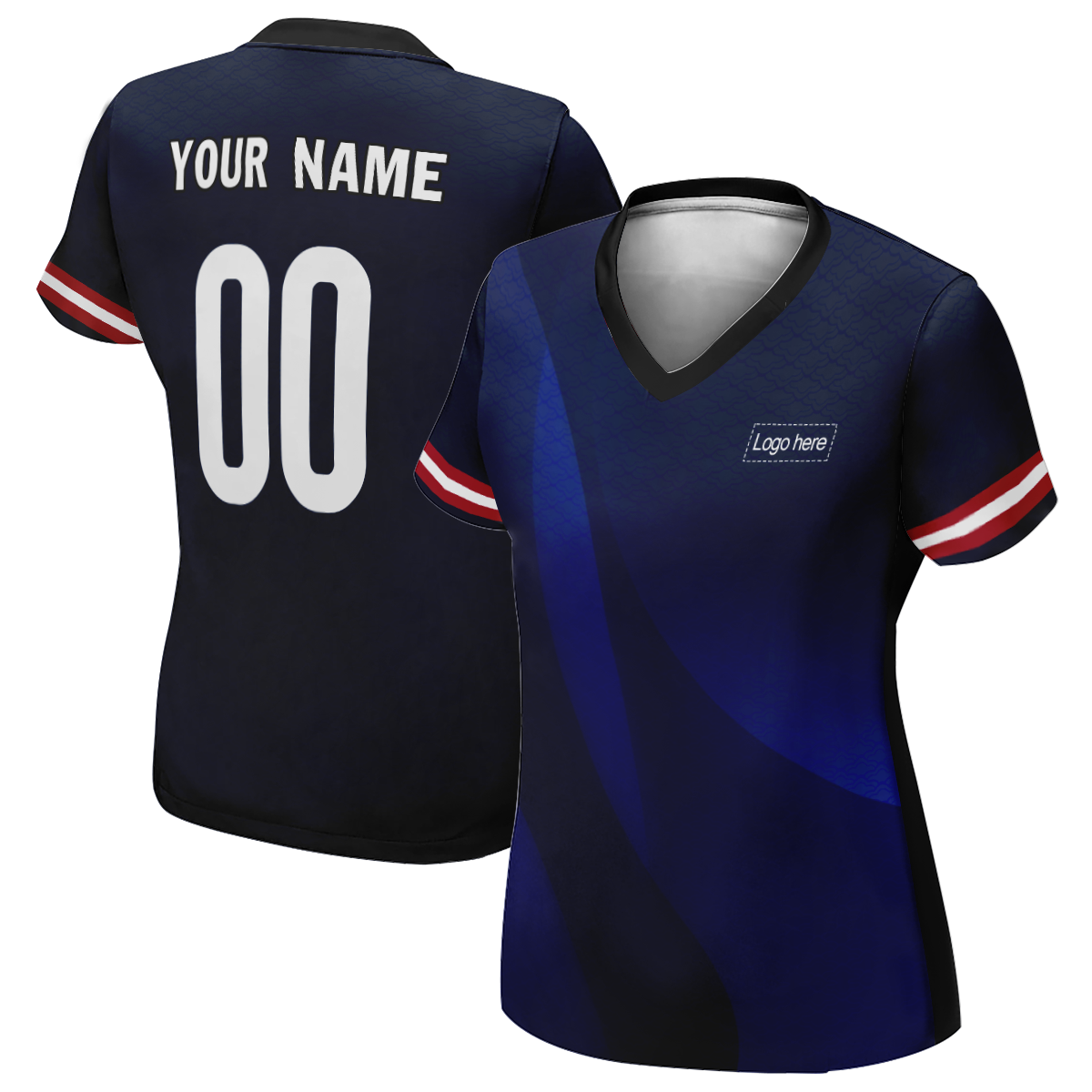 Women's Lax U.S. World Cup Custom Soccer Jersey With Name