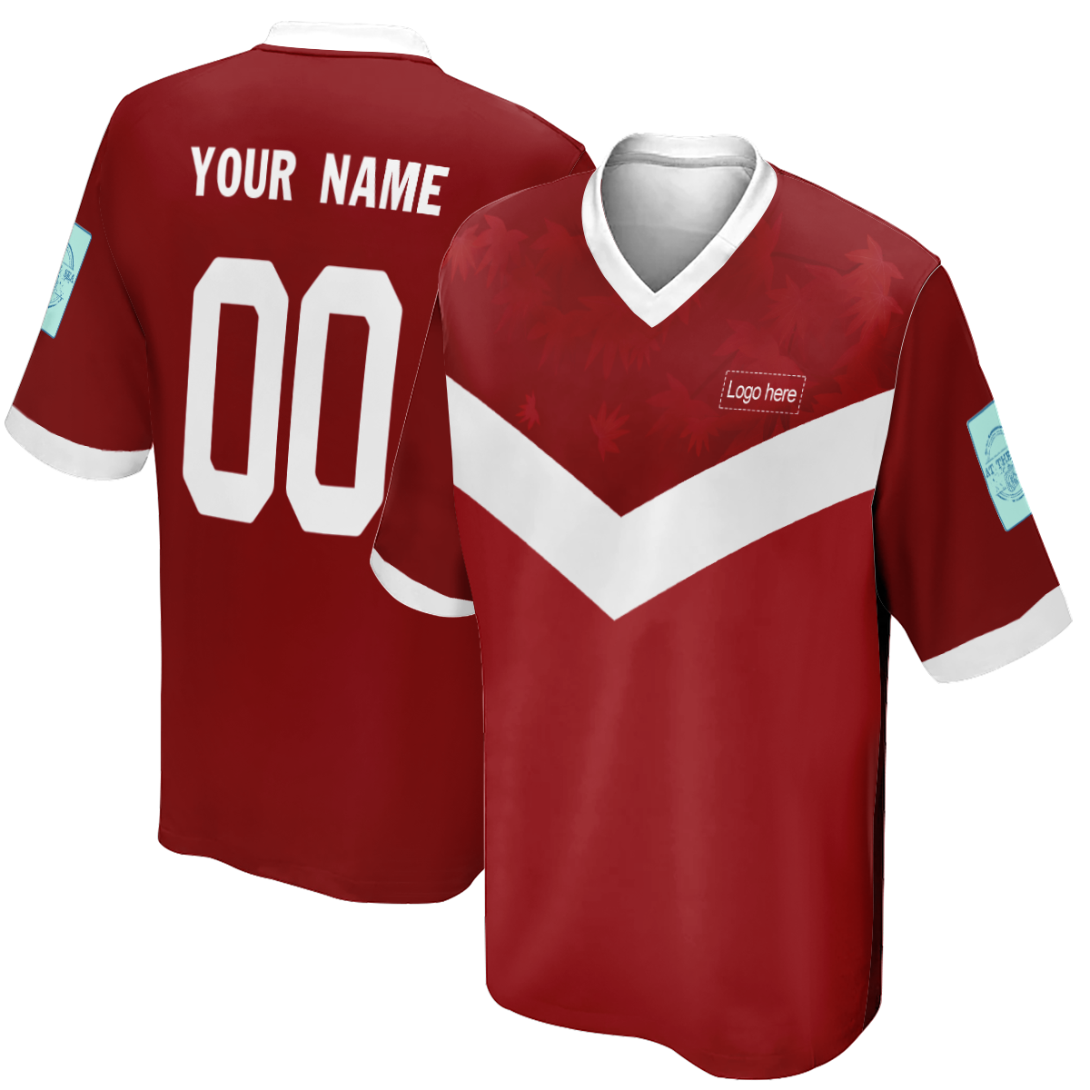 Men's Reversible Canada World Cup Custom Soccer Jersey With Name