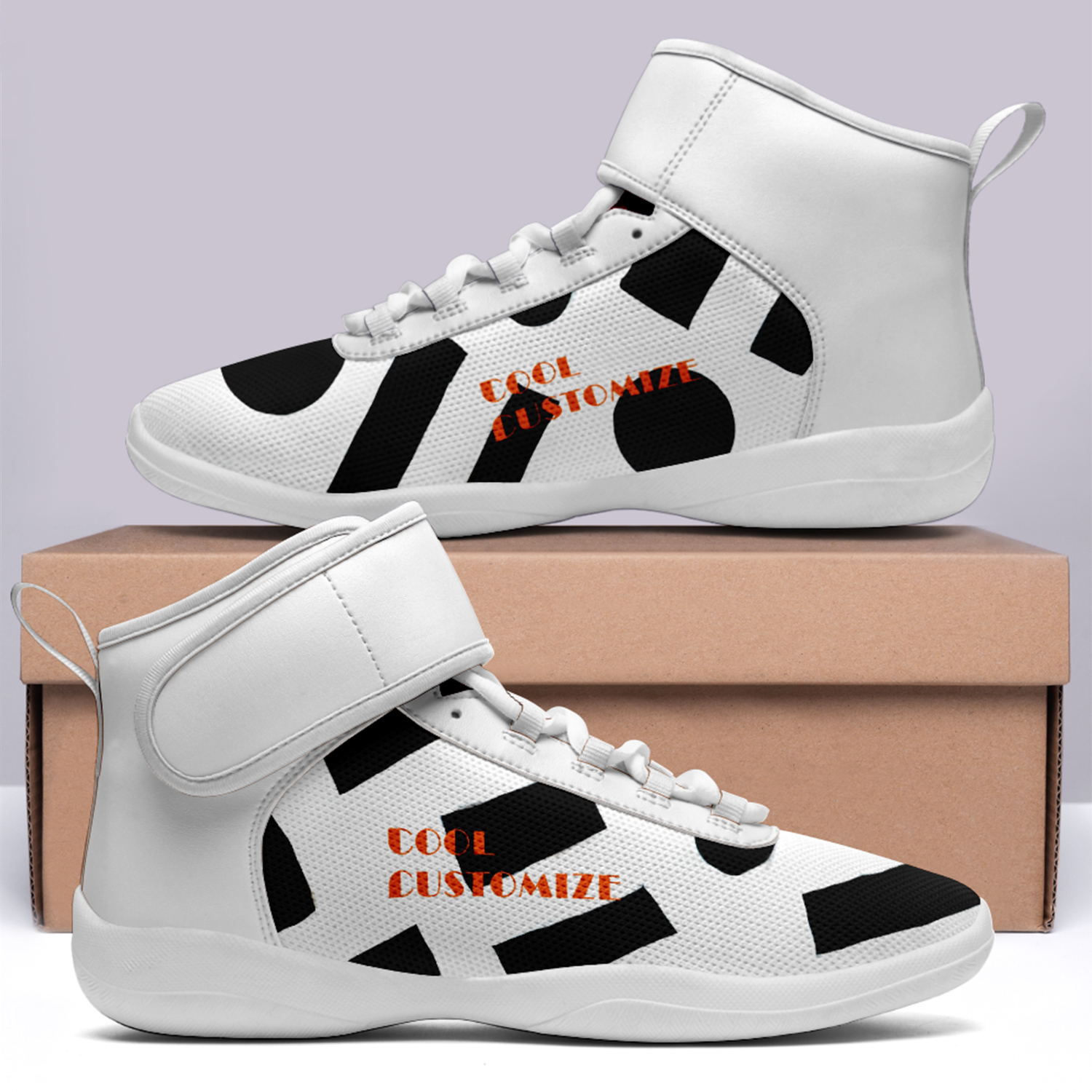 Customized Cheerleading Dancing Shoes Printing Cheer Sport Shoes
