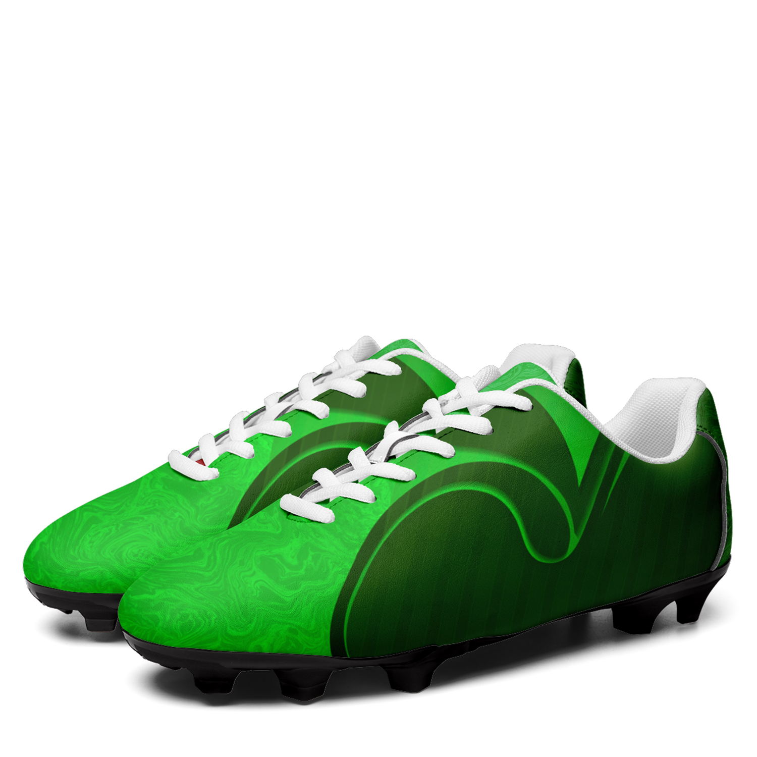 Custom Algeria Team Firm Ground Soccer Cleats Print On Demand Football Shoes