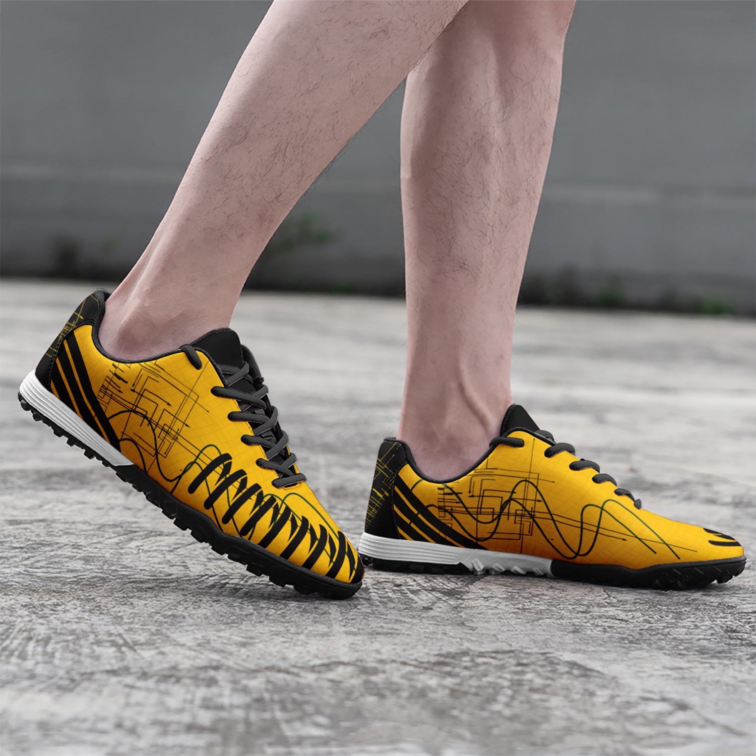 Custom Sweden Team Soccer Shoes Personalized Design Printing POD Football Shoes