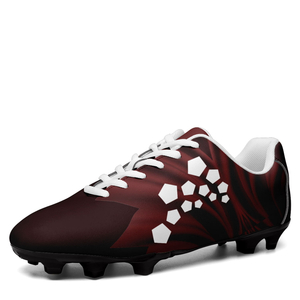 Custom Qatar Team Firm Ground Football Cleats Print On Demand Football Shoes