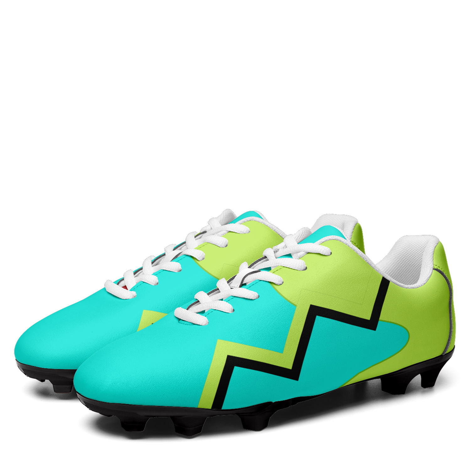 Custom Italy Team Firm Ground Soccer Cleats Print On Demand Football Shoes