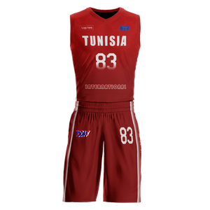 Custom Tunisia Team Basketball Suits