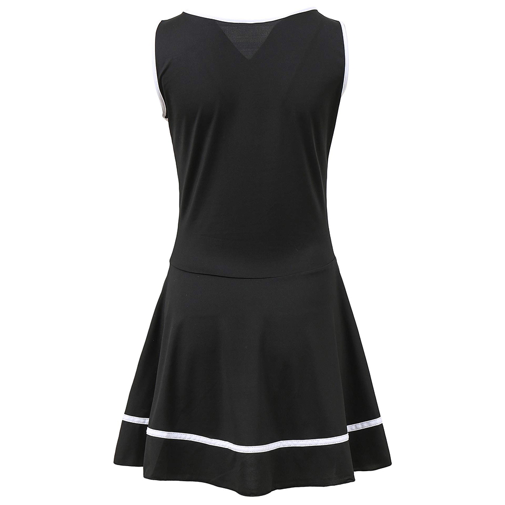 Black Cheerleader Costume Fancy Dress High School Musical Cheerleading Uniform No Pom-Pom