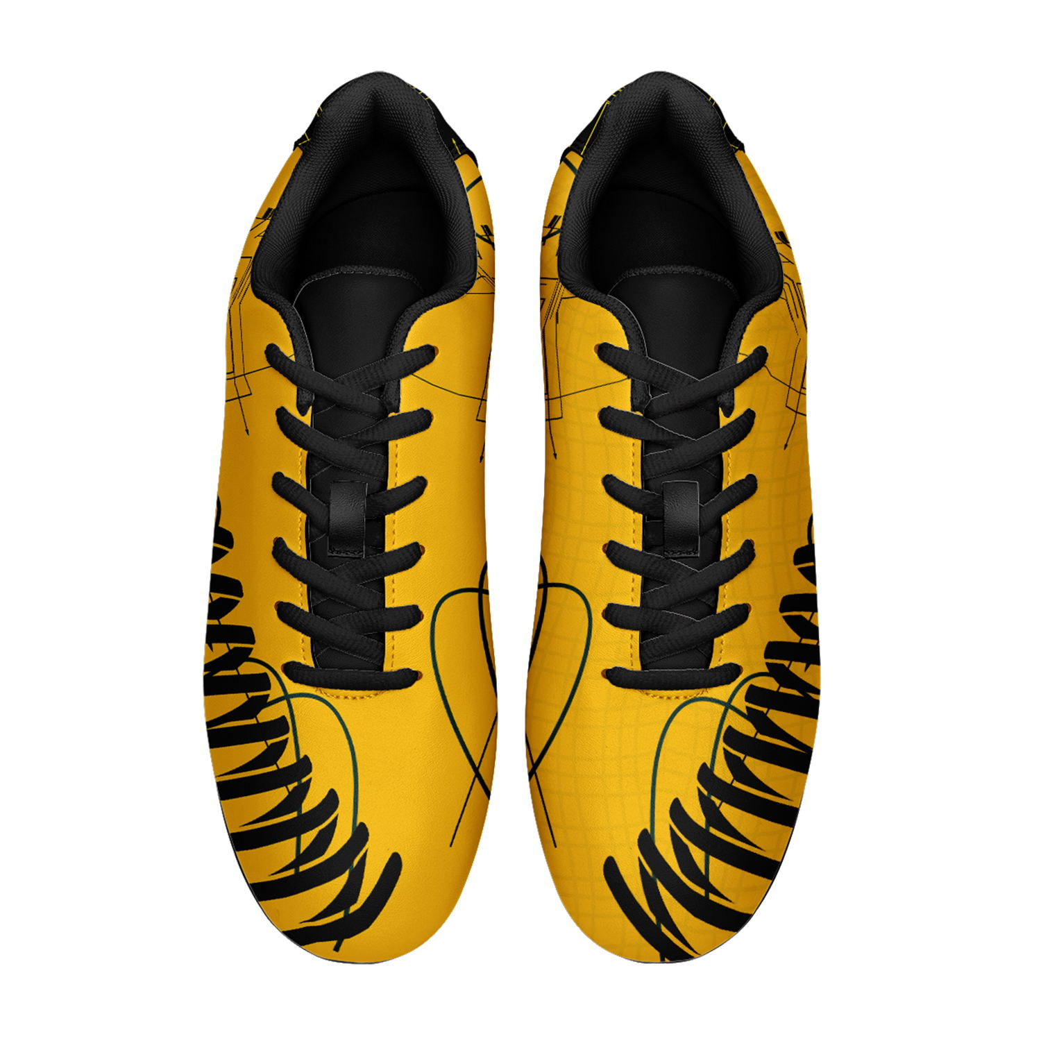 Custom Sweden Team Firm Ground Soccer Cleats Print On Demand Football