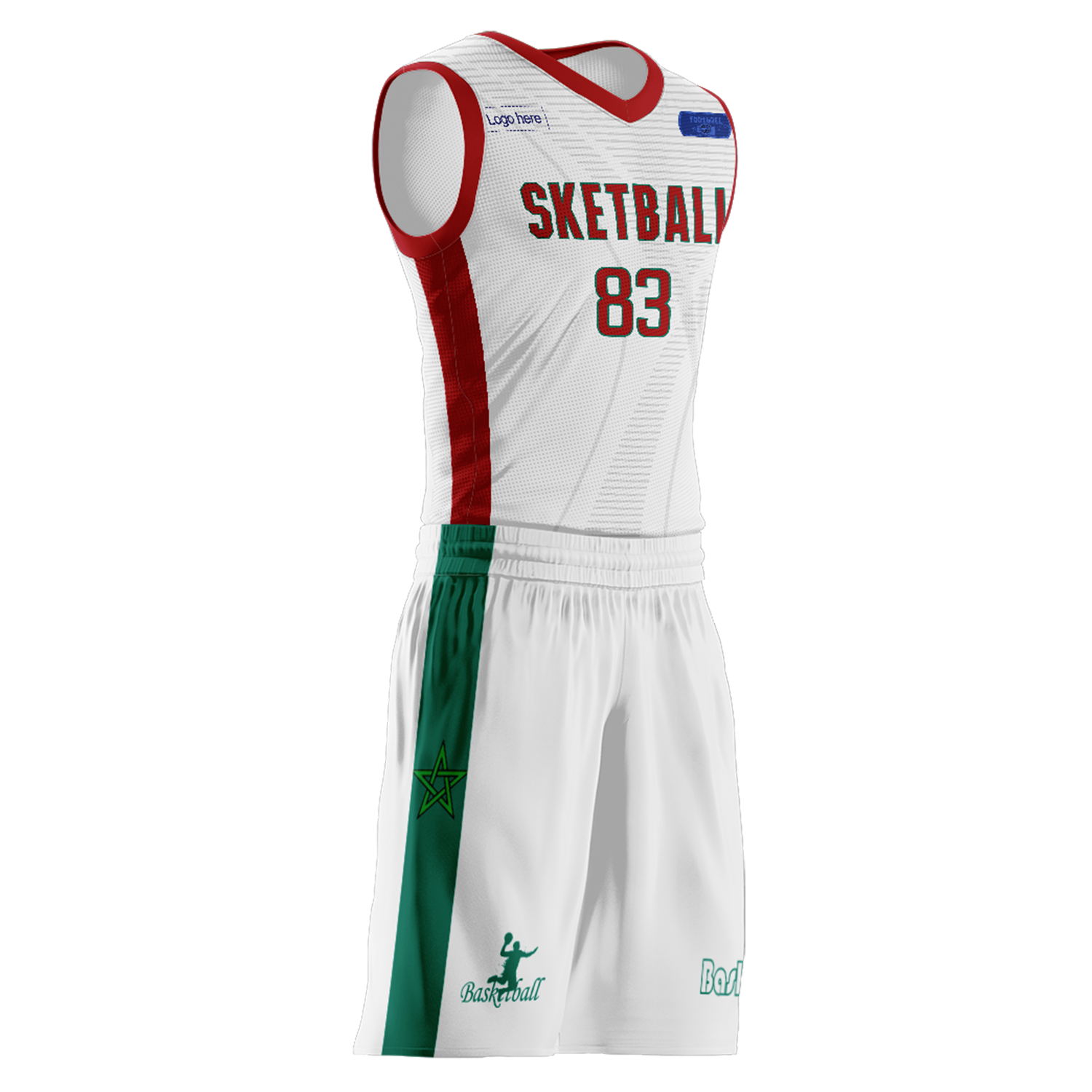 Custom Morocco Team Basketball Suits